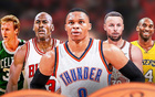 拉塞尔·威斯布鲁克在NBA历史最佳球员中排名如何？有人认为第一